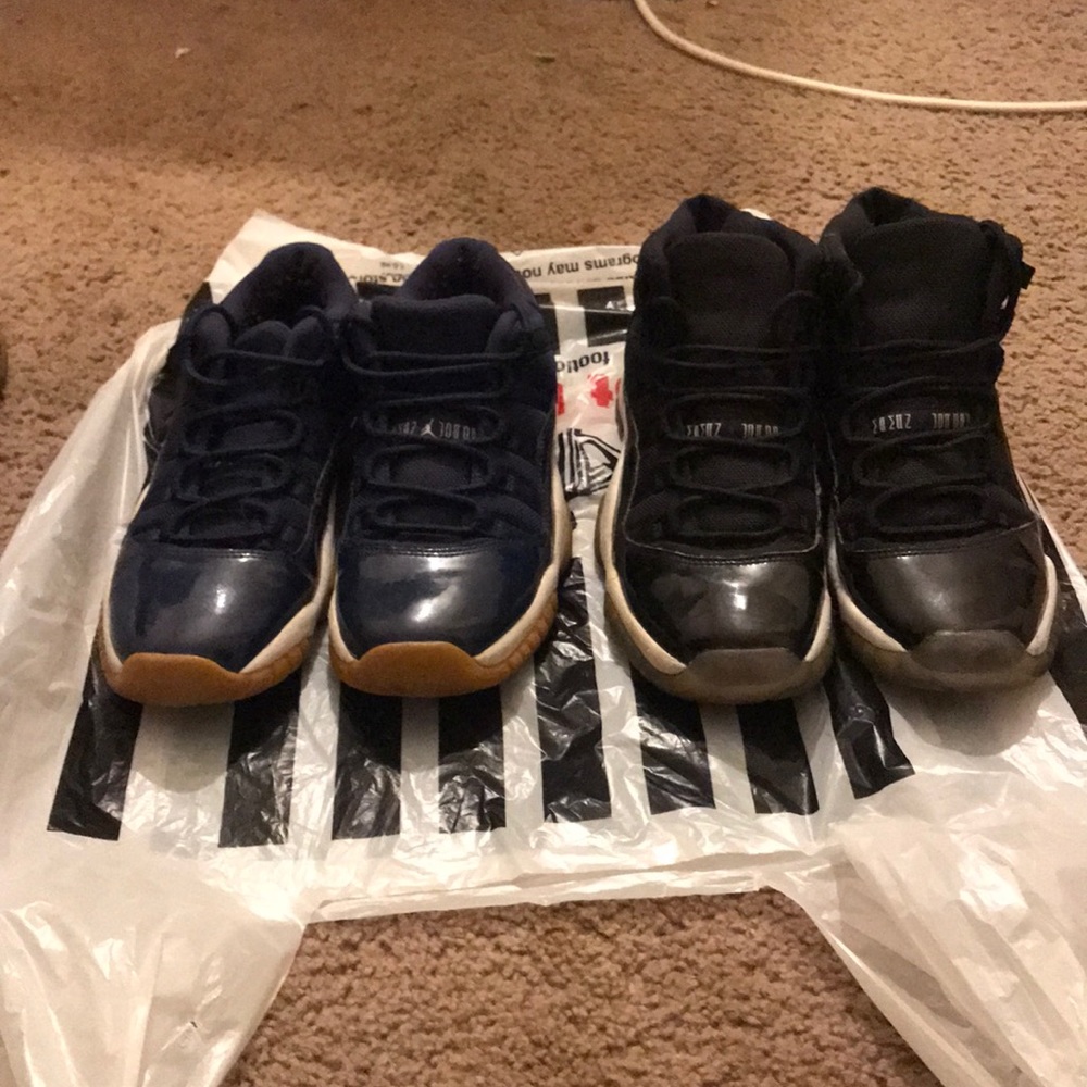 Navy Blue & Black Retro 11s Jordan’s